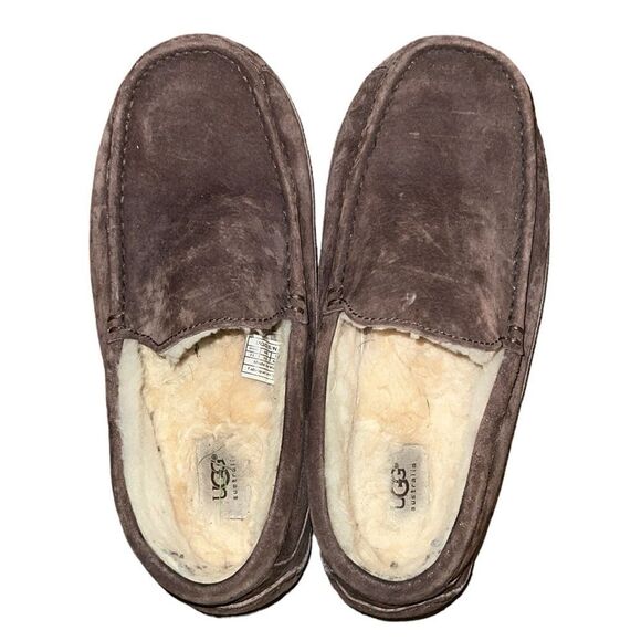 UGG Other - Ugg Brown Suede Men Slippers Shoes Size 11